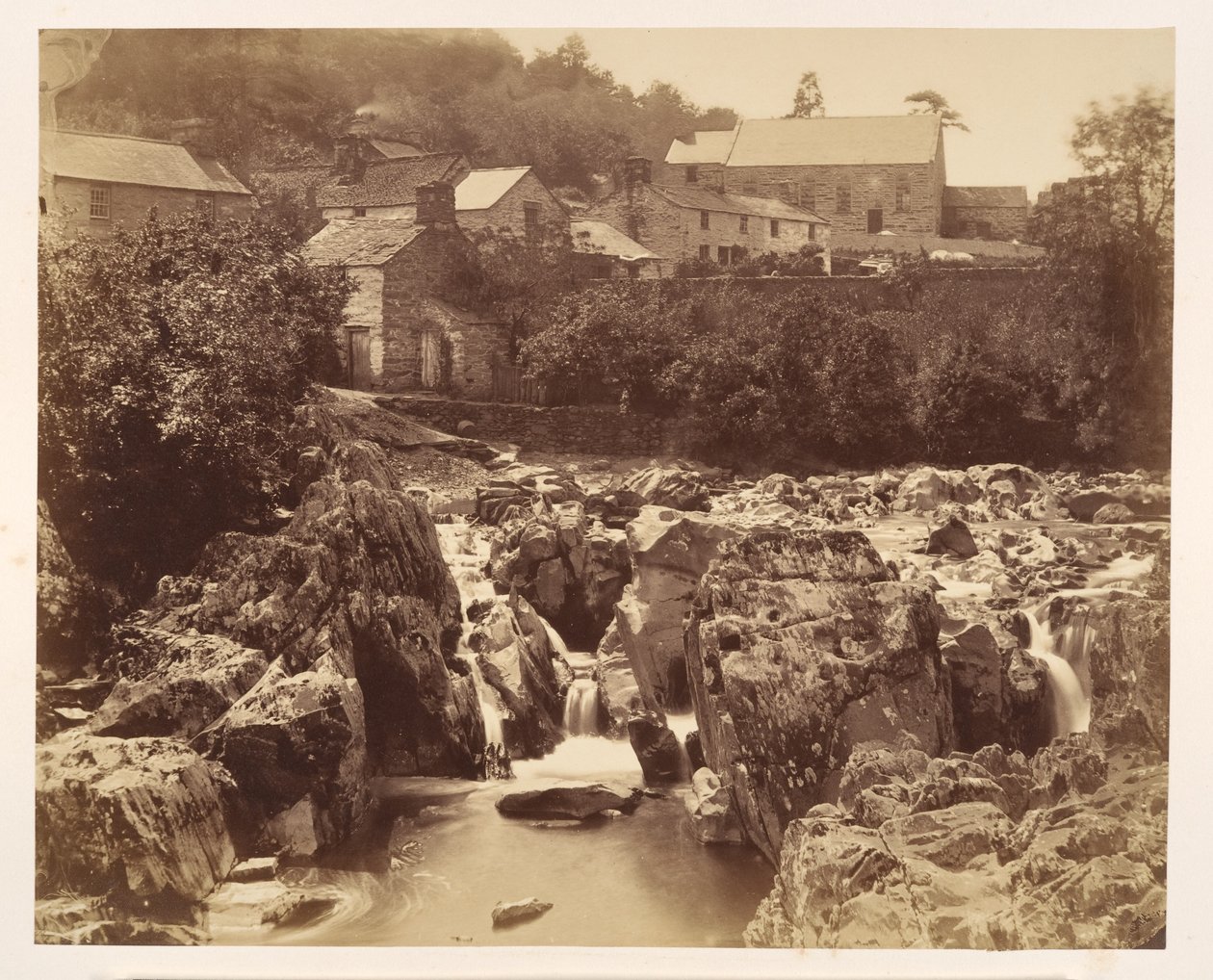Vid Pont y Pair, Bettws-y-Coed, norra Wales av Francis Bedford