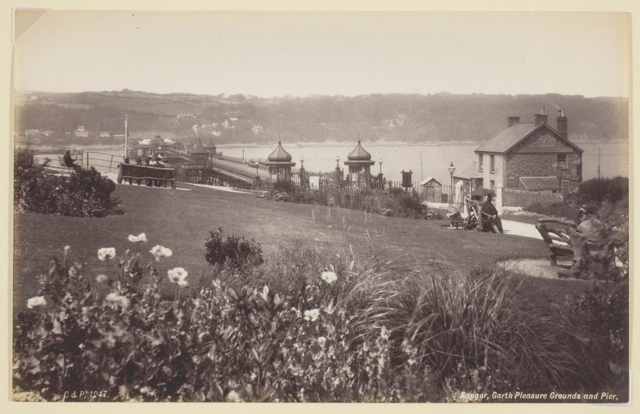 Bangor, Garth Pleasure Grounds och Pier av Francis Bedford