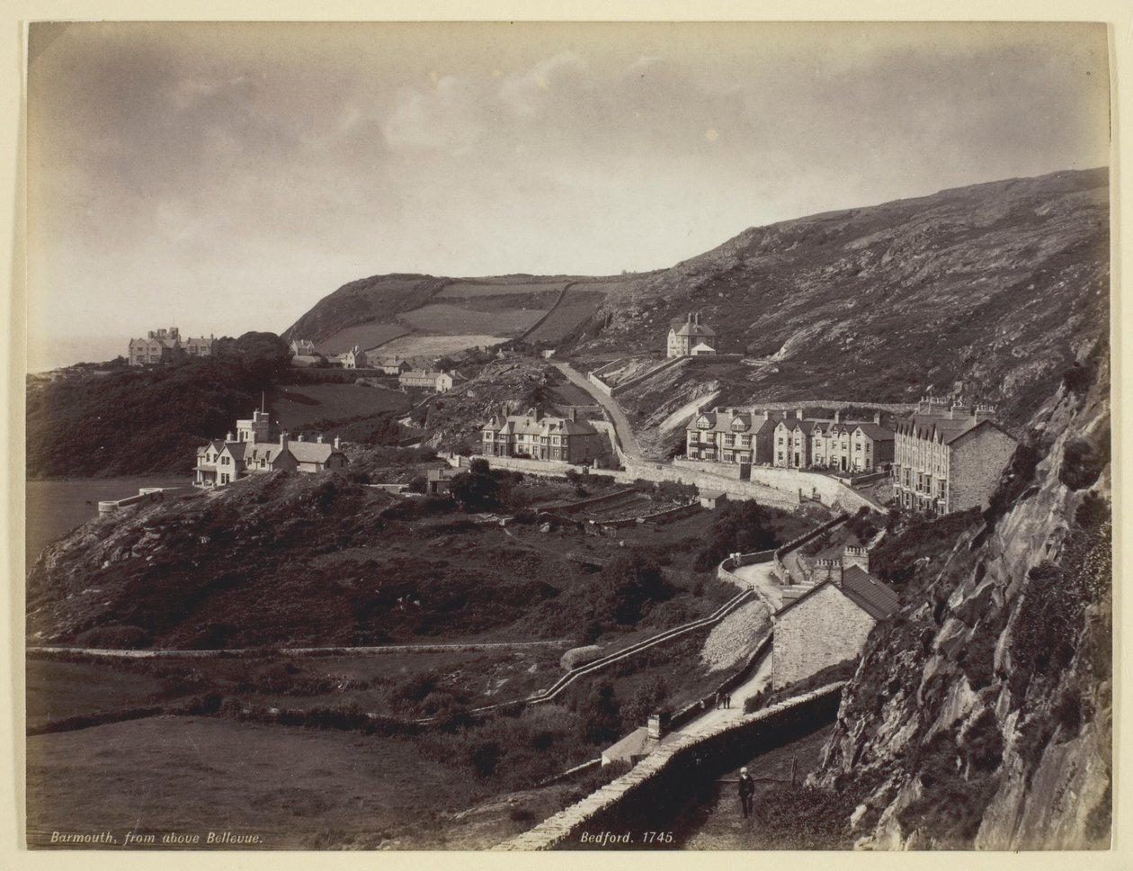 Barmouth, från ovan Bellevue av Francis Bedford