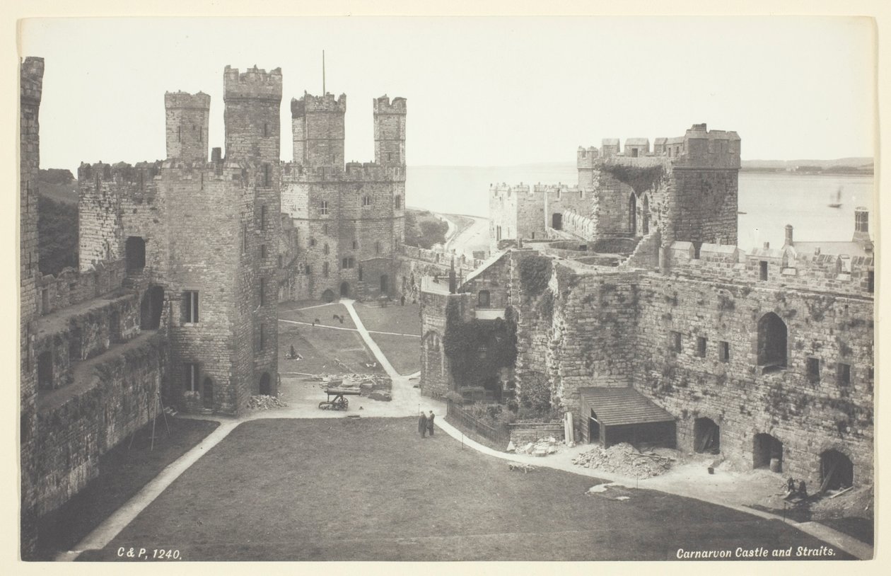 Carnarvon Castle och Straights av Francis Bedford
