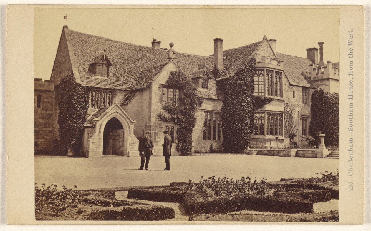 Cheltenham - Southern House, från väster av Francis Bedford