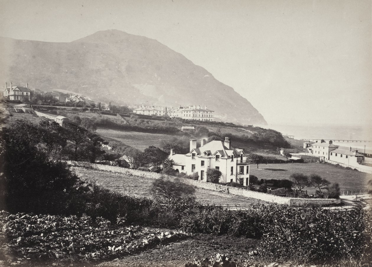 Conway Castle sett från vägen (689) av Francis Bedford