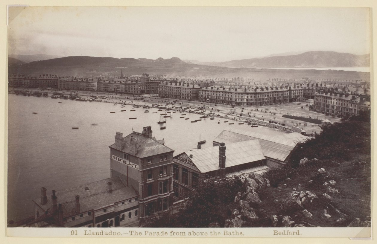Llandudno - Paraden ovanför baden av Francis Bedford