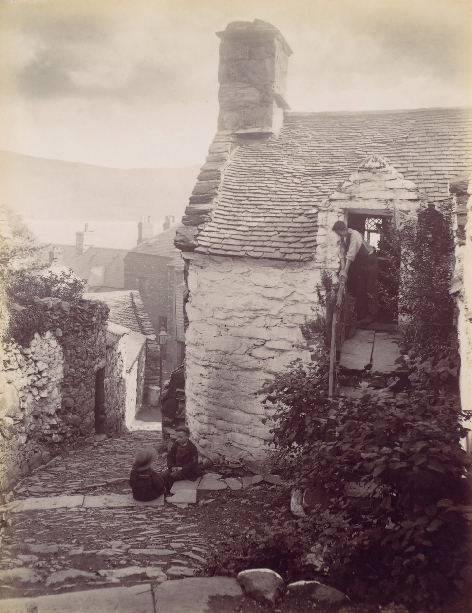 Old Barmouth, 1870 -talet. av Francis Bedford