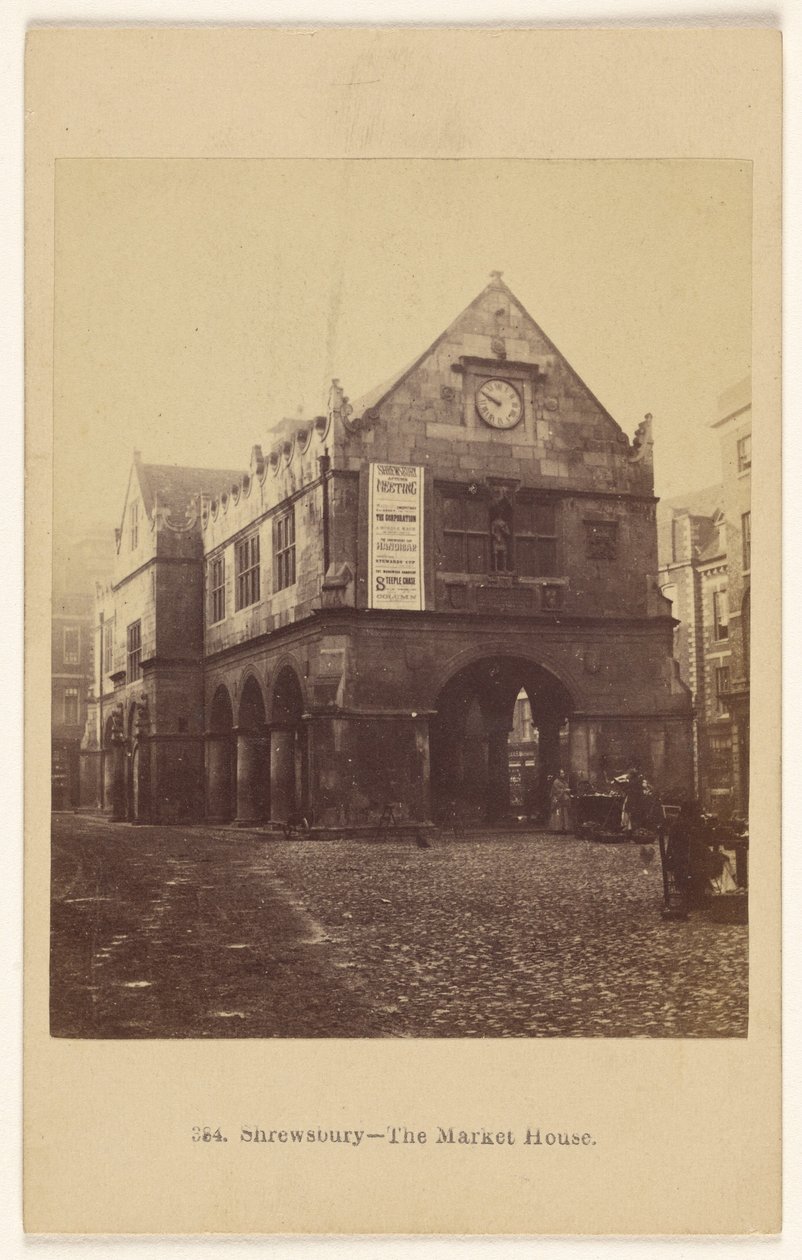 Shrewsbury - The Market House. av Francis Bedford