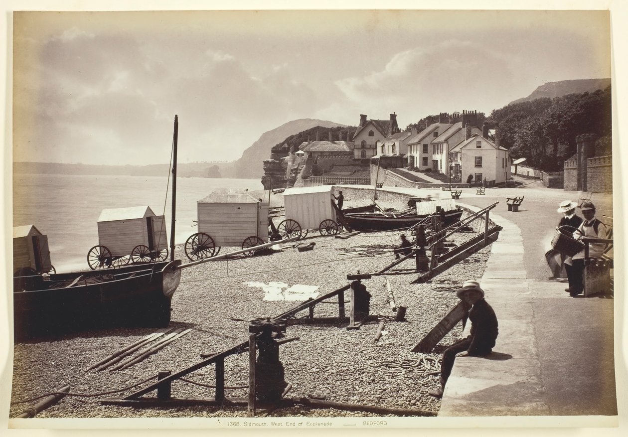 Sidmouth, väster om Esplanade, 186094. av Francis Bedford