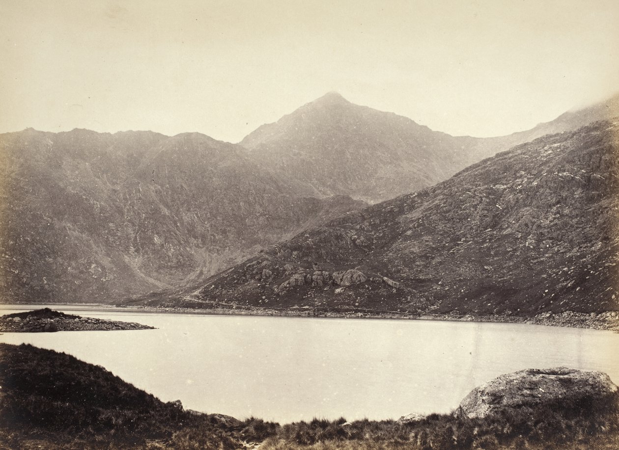 Snowdon, från Llyn Llydaw (528) av Francis Bedford