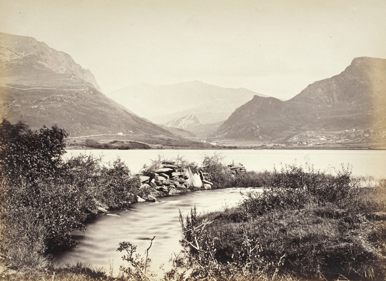 Snowdon, från Nantlle-sjöarna (583) av Francis Bedford