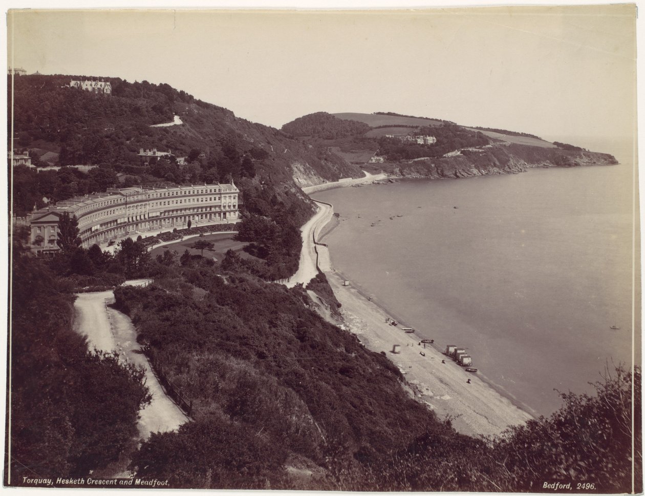 Torquay, Hesketh Crescent och Meadfoot av Francis Bedford