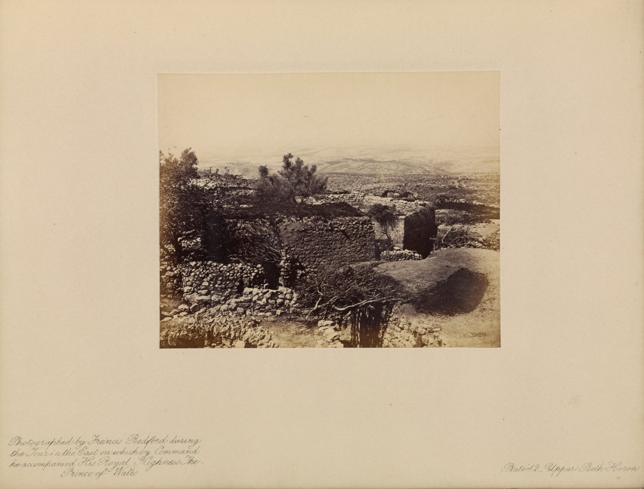 Övre Beth-Horon av Francis Bedford