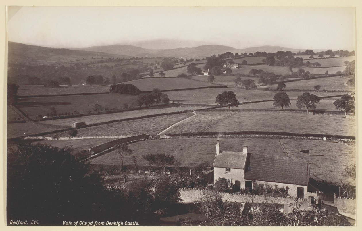 Vale of Clwyd från Denbigh Castle av Francis Bedford