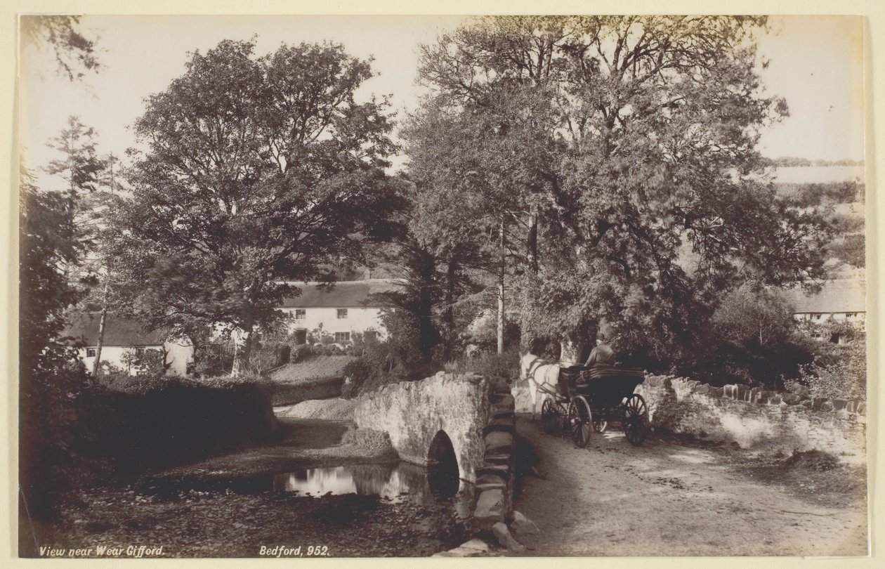 Utsikt nära Weare Giffard, 186094. av Francis Bedford