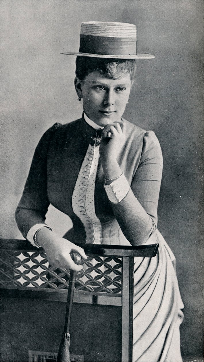 Porträttstudie av den framtida Queen Mary, 1885 1911 av Francis Byrne and Co