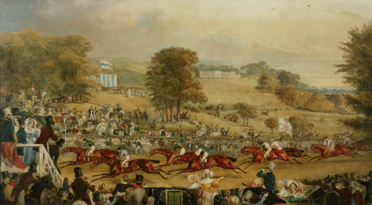 Heaton Park Races, Manchester (olja på duk) av Francis Calcraft Turner