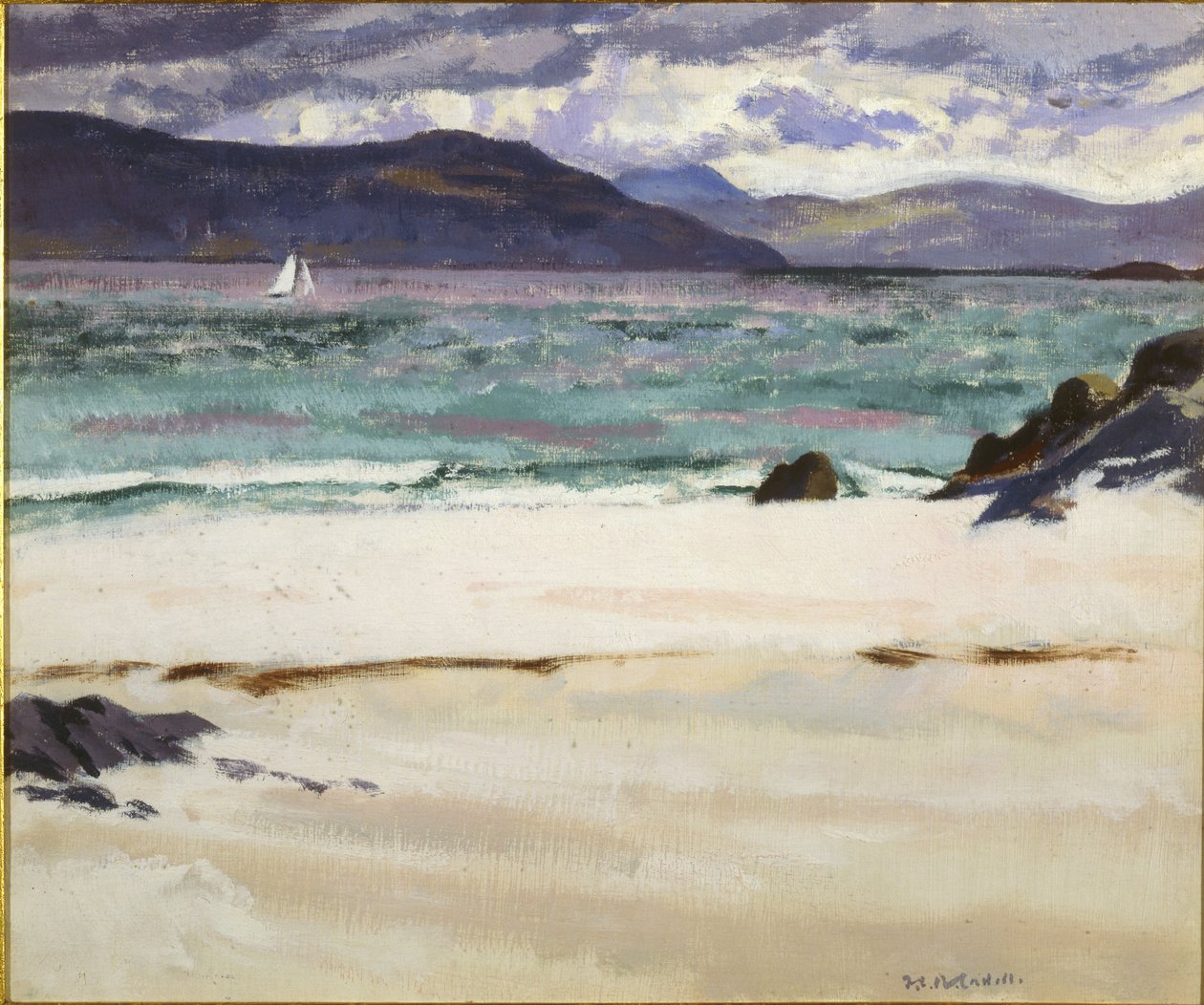 Ben Bhuie från North End, Iona, ca 1926 (olja på panel) av Francis Campbell Boileau Cadell