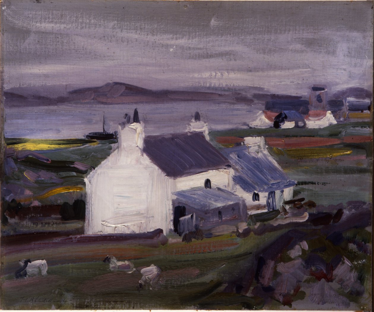 Farmsteading, Iona, Auchabhaich Croft (olja på duk) av Francis Campbell Boileau Cadell