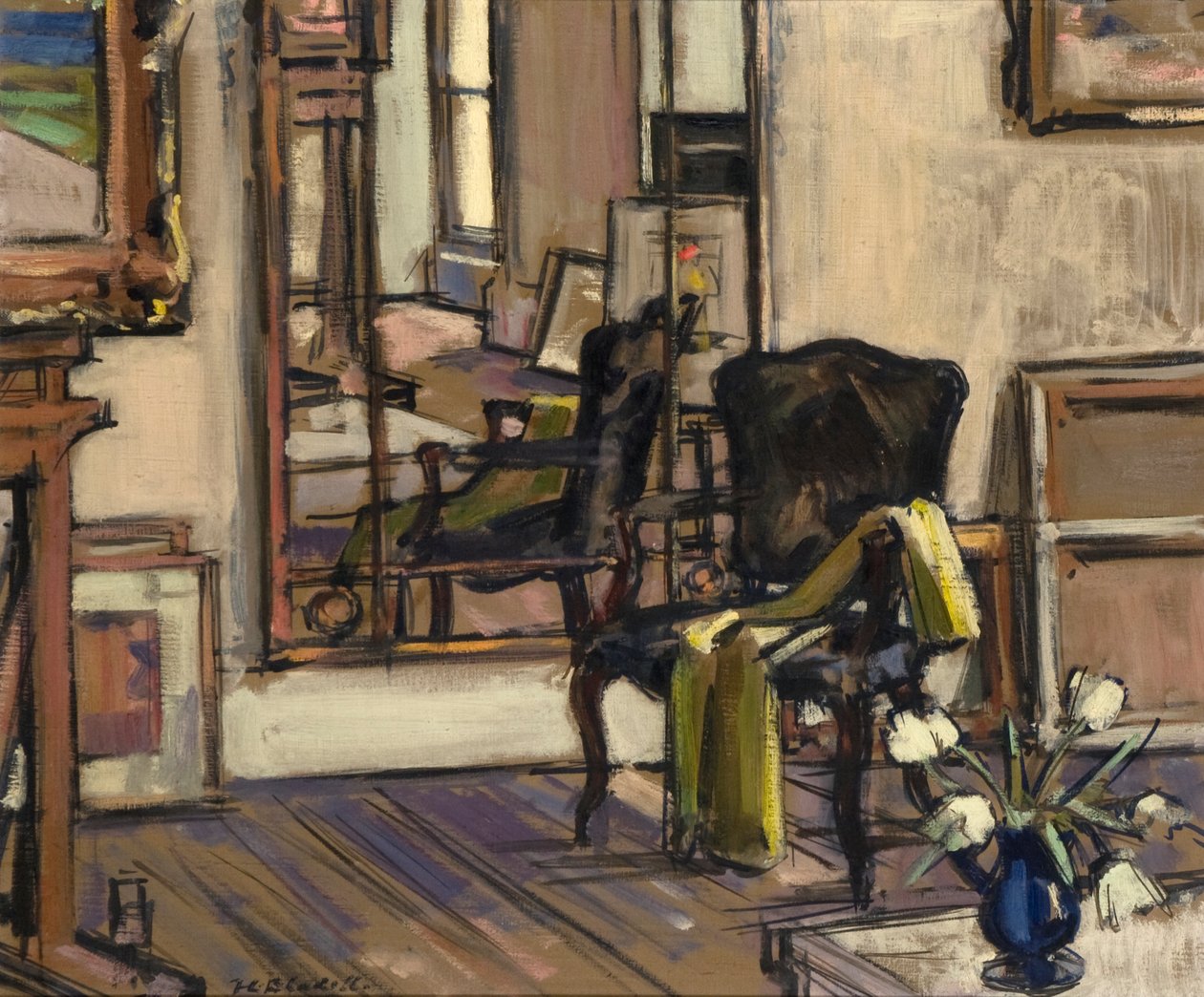 Interiör, Regent Terrace, Edinburgh, 1932-33 av Francis Campbell Boileau Cadell