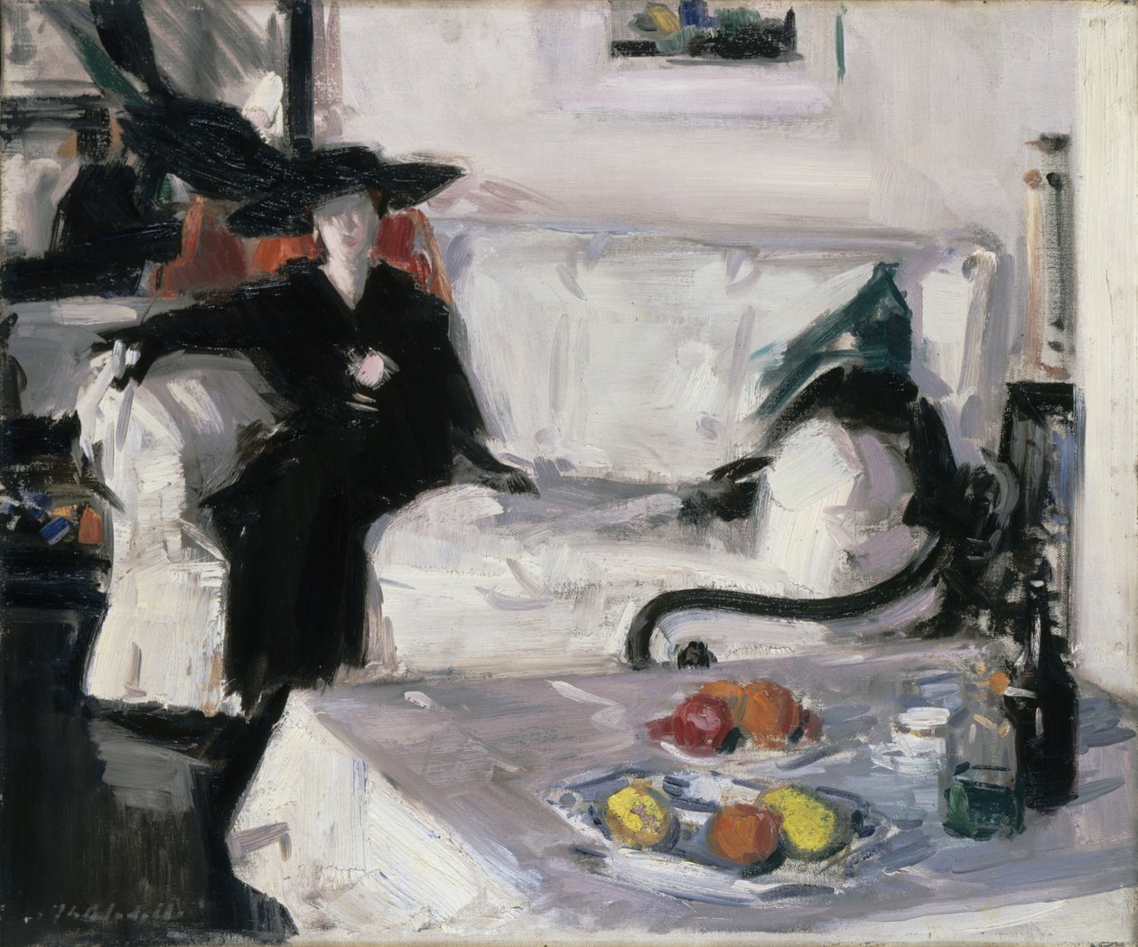 Interiör med figur av Francis Campbell Boileau Cadell