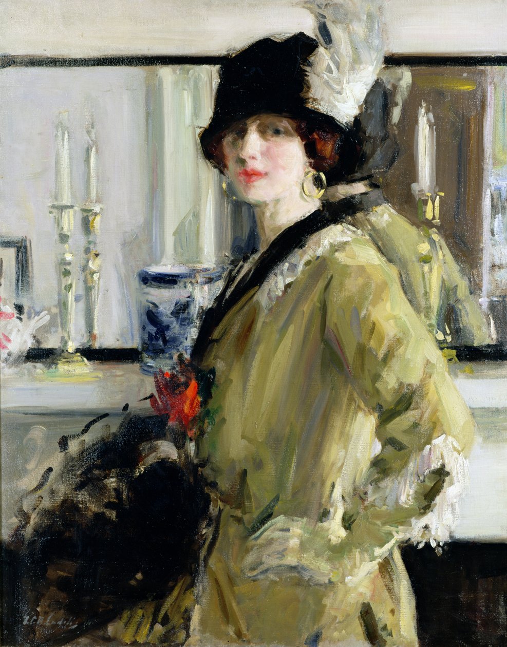 Den svarta hatten av Francis Campbell Boileau Cadell