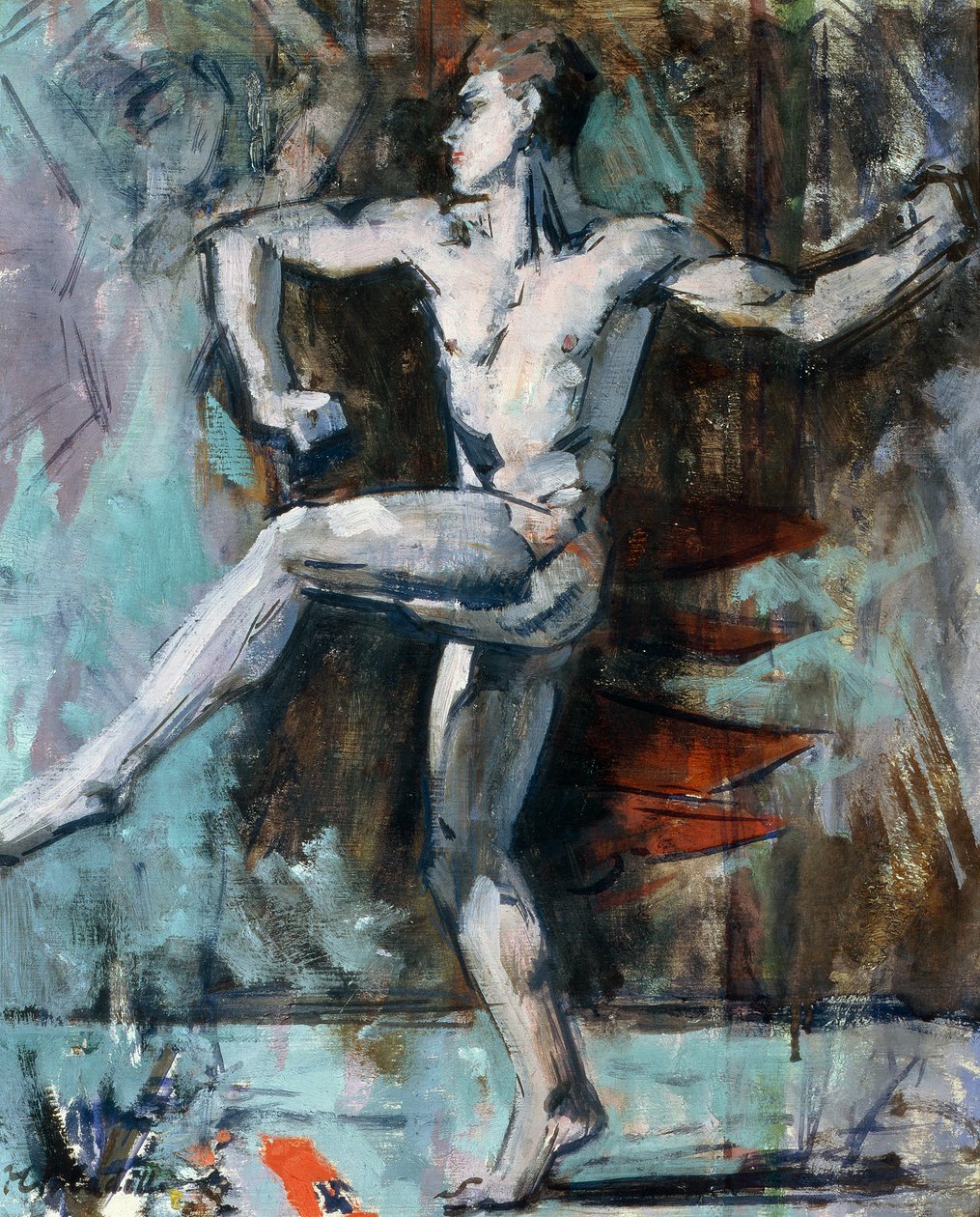 The Dancer (olja på plywood) av Francis Campbell Boileau Cadell