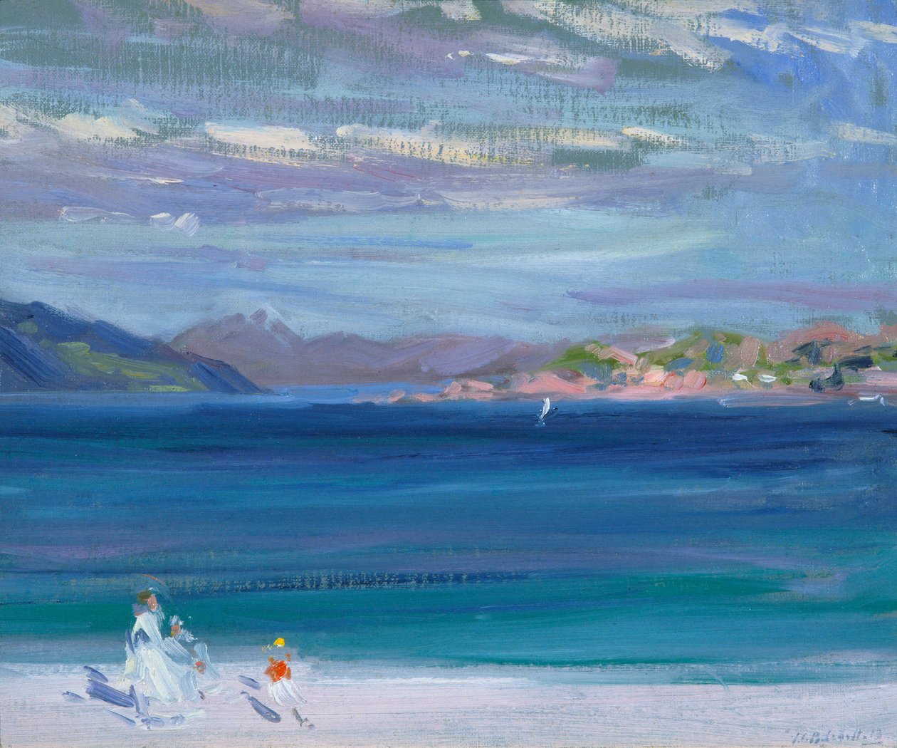 The Tail of Mull från Iona (olja på duk) av Francis Campbell Boileau Cadell