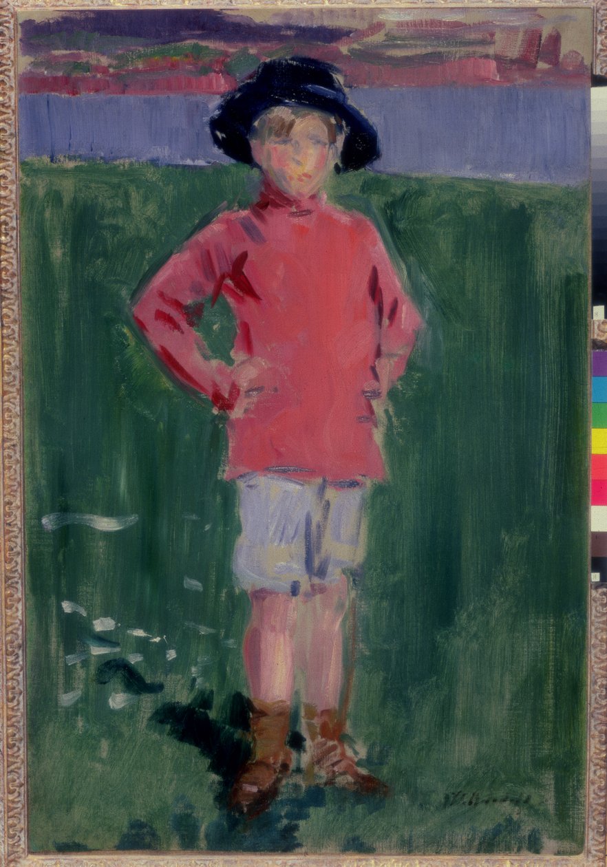 Ung pojke på stranden, Iona av Francis Campbell Boileau Cadell