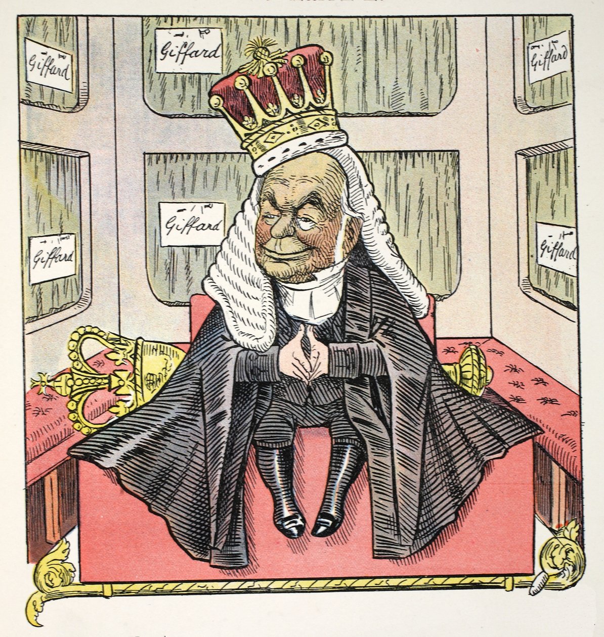 The Early E, illustration från The Struwwelpeter Alphabet, vers av Harold Begbie (1871–1929) av Francis Carruthers Gould