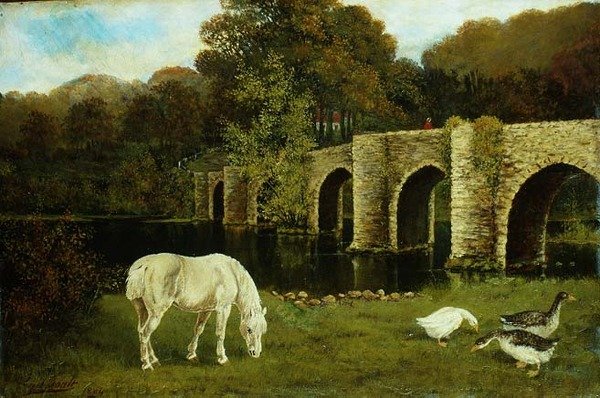 En bro över floden Stour av Francis Cecil Boult