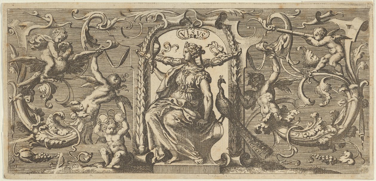 Sight Visus, från Five Senses Five Senses, ca. 1655 av Francis Cleyn