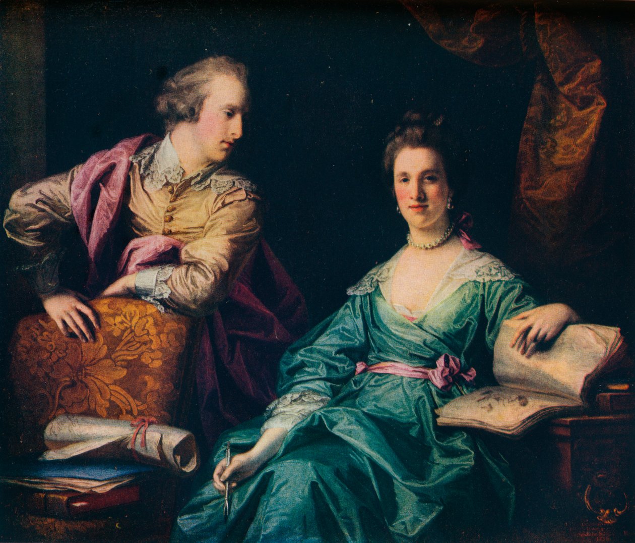 Isabel och Thomas Crathorne, 1767 av Francis Cotes