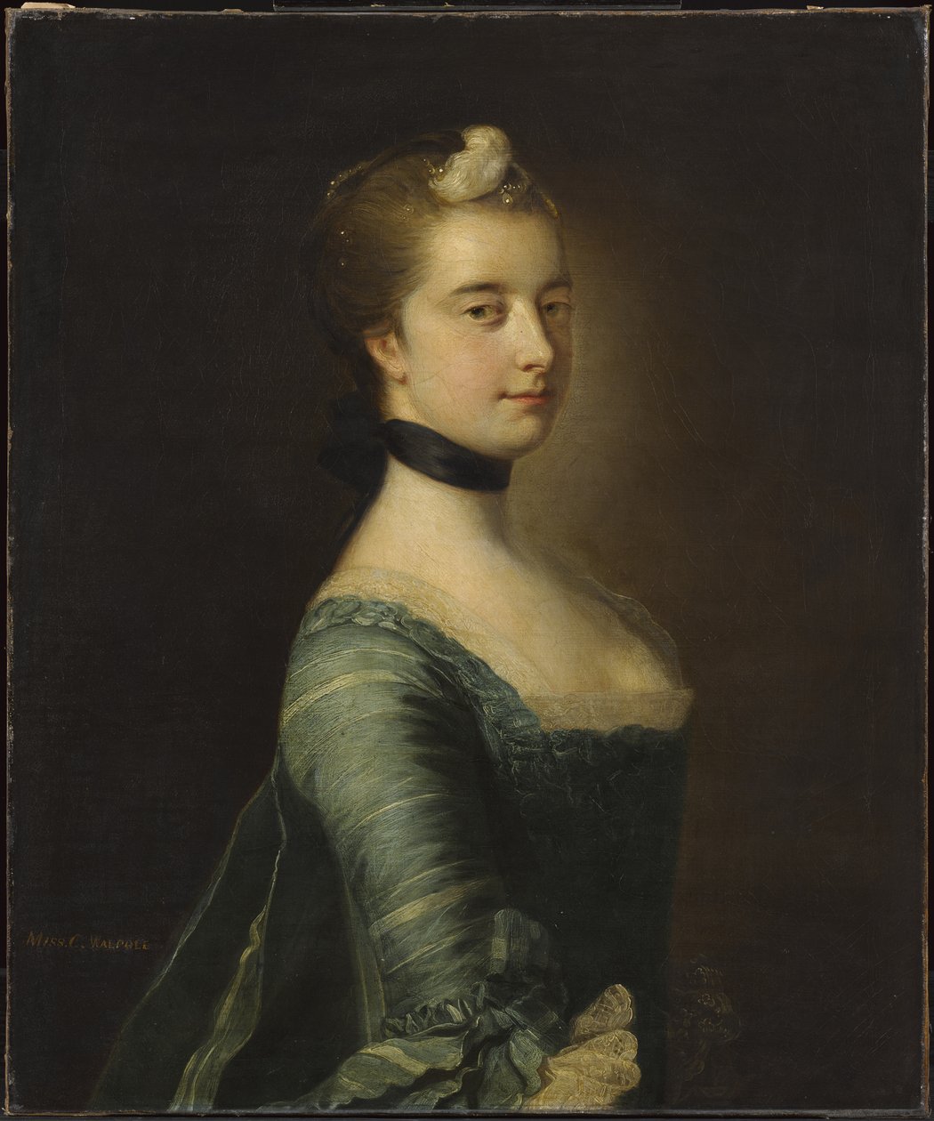 Miss Walpole, senare den ärade fru Keppel (den ena av ett par) av Francis Cotes