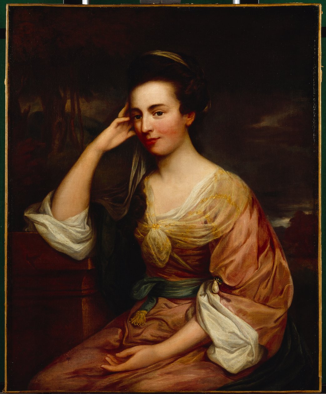 Mrs Chandos-Pole (olja på duk) av Francis Cotes