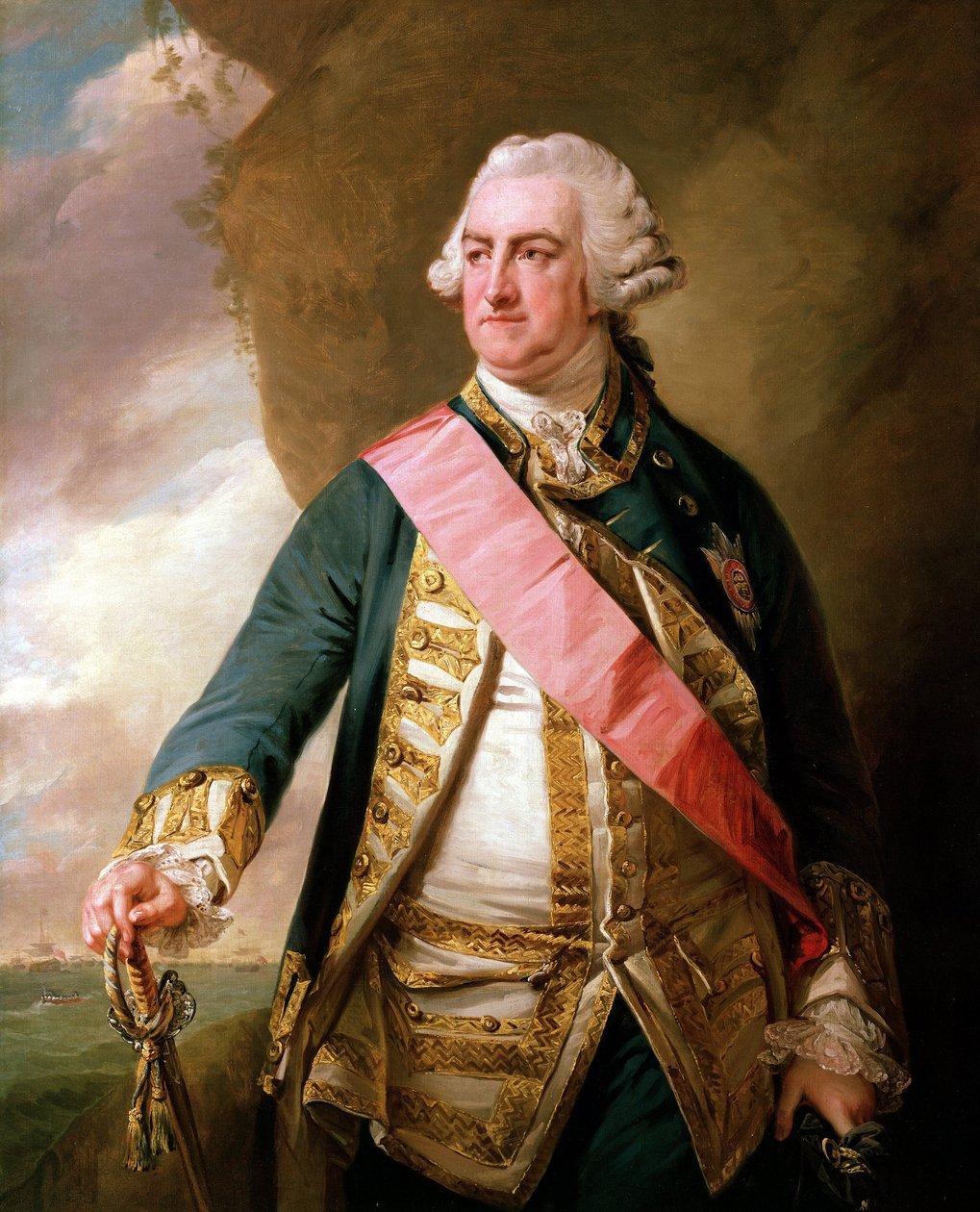 Porträtt av amiral Edward Hawke av Francis Cotes