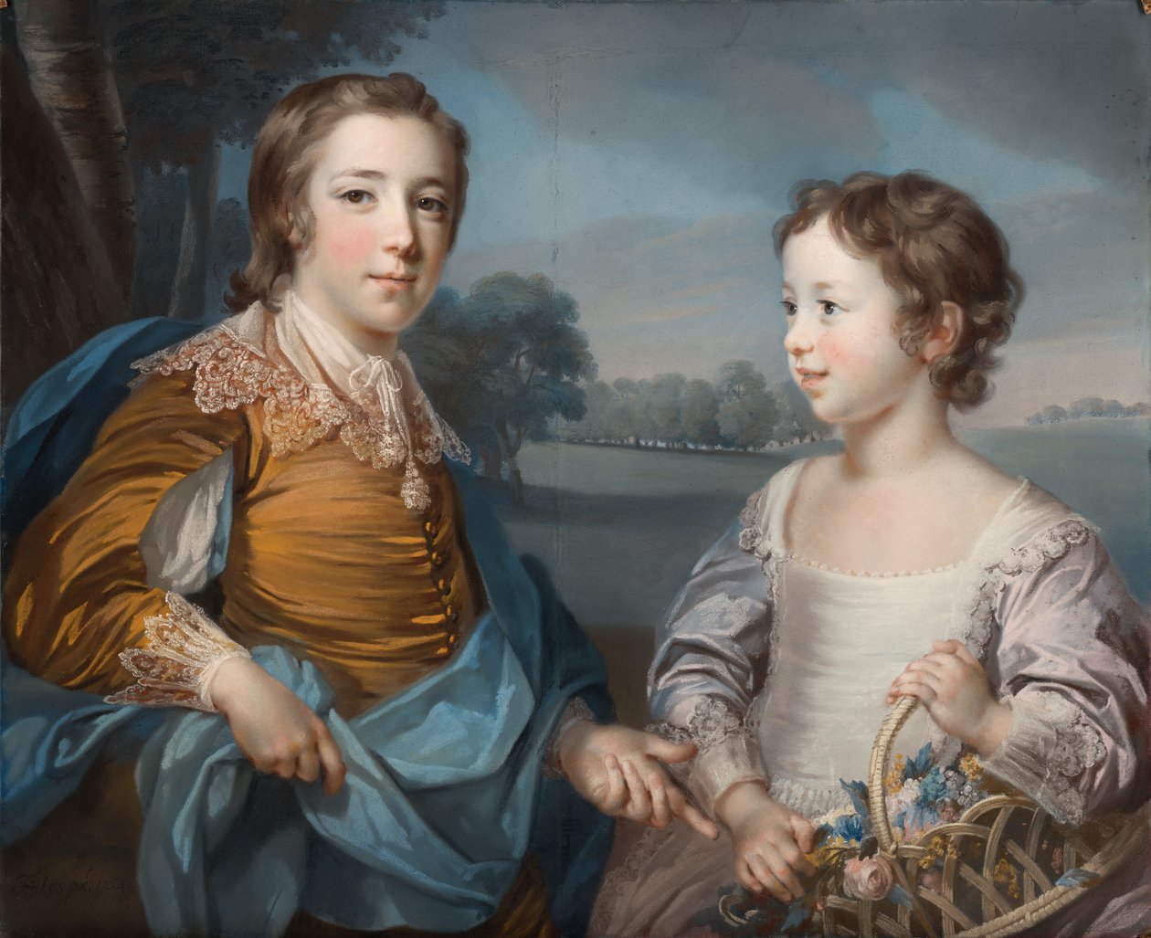 Porträtt av Joseph (1741-1786) och hans bror John Gulston (1750-1764) av Francis Cotes