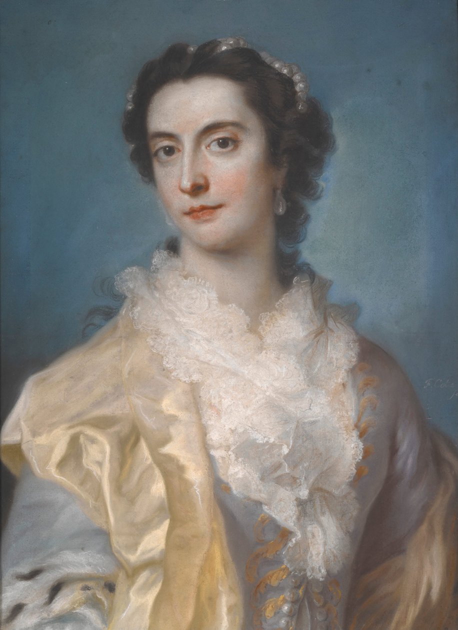 Porträtt av en dam av Francis Cotes