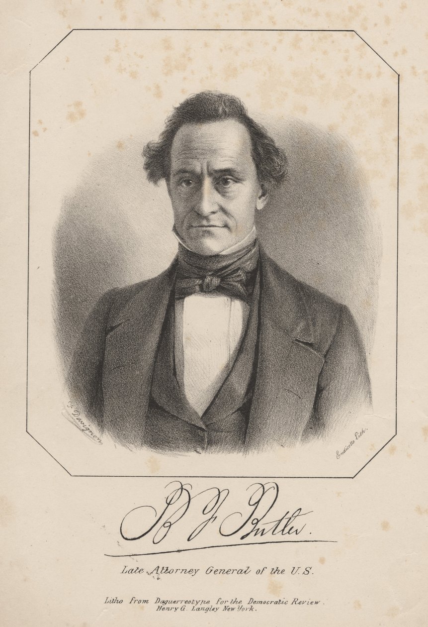 B.J. Butler, lito av Henry G. Langley, 1840 av Francis D