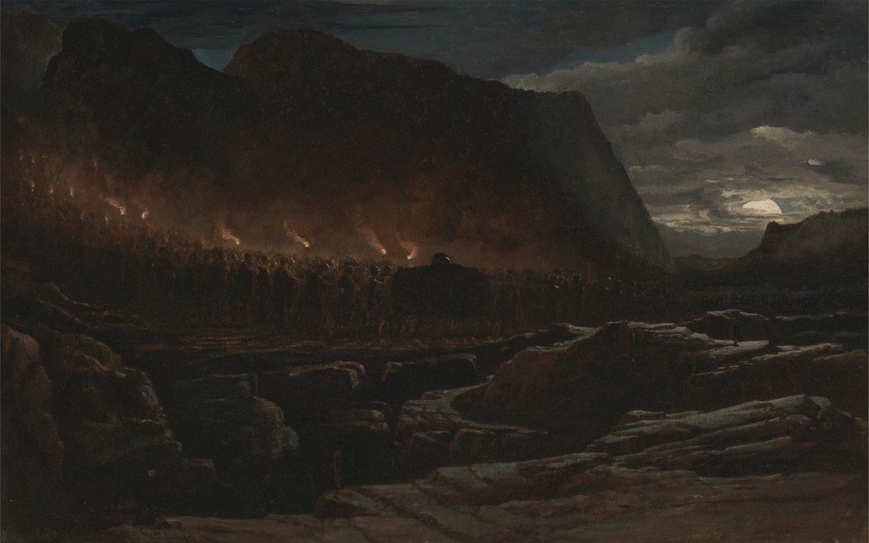 En bergshövdings begravning av Francis Danby