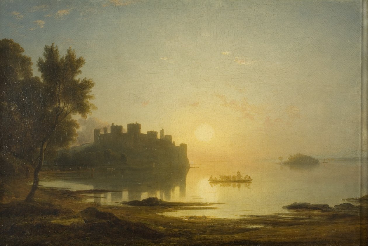 Conway Castle, ca 1825 (olja på duk) av Francis Danby