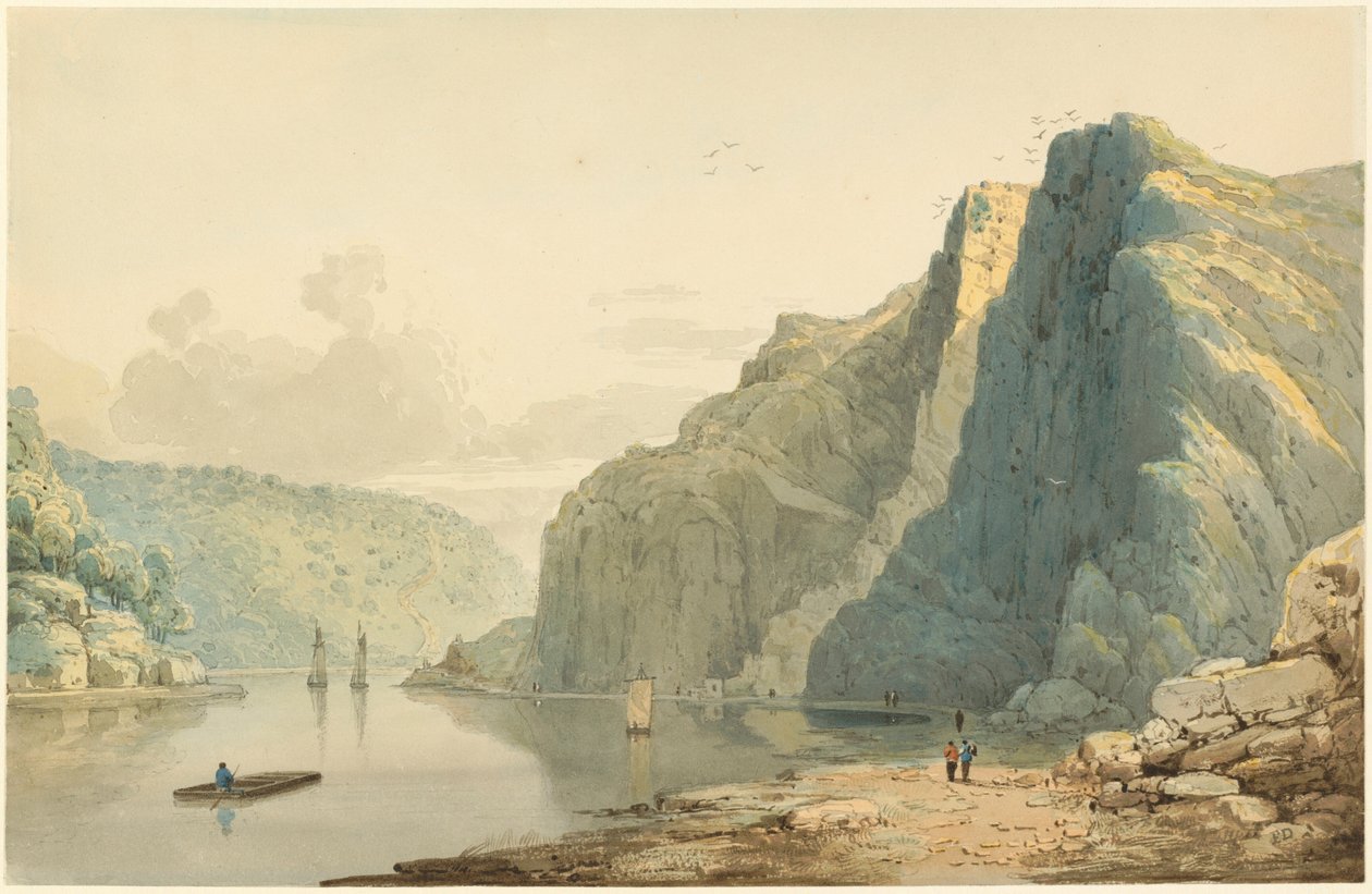 Saint Vincents klippor och Avon-ravinen av Francis Danby