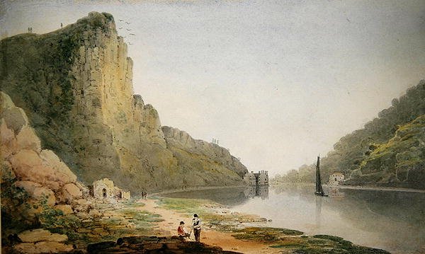 Avon Gorge (akvarell på papper) av Francis Danby