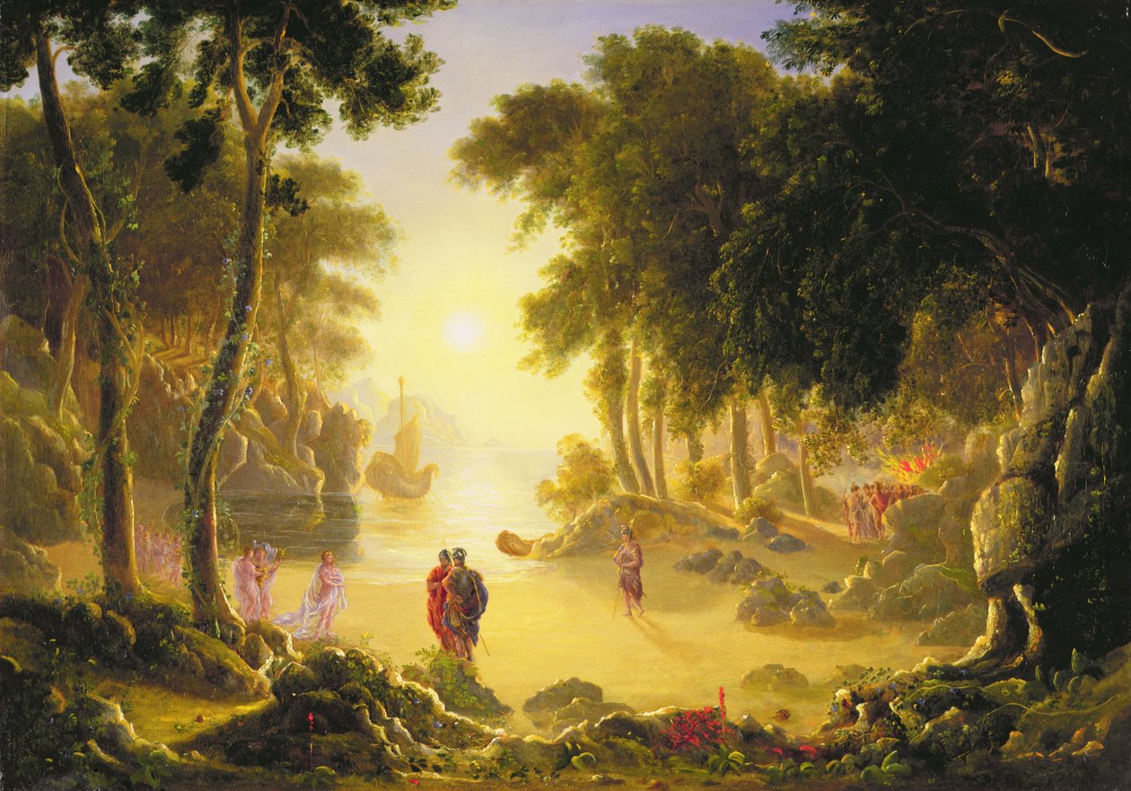 The Enchanted Island (olja på duk) av Francis Danby