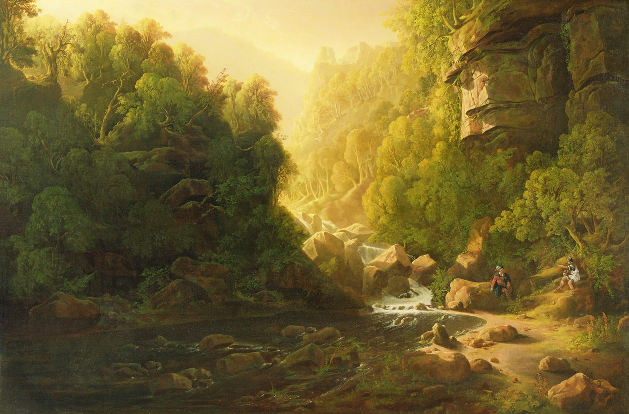 The Mountain Torrent, ca 1820-30 (olja på duk) av Francis Danby