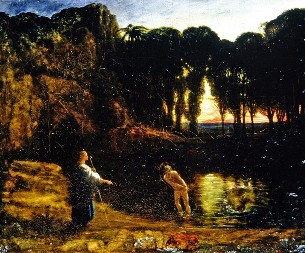 Tobias och fisken av Francis Danby