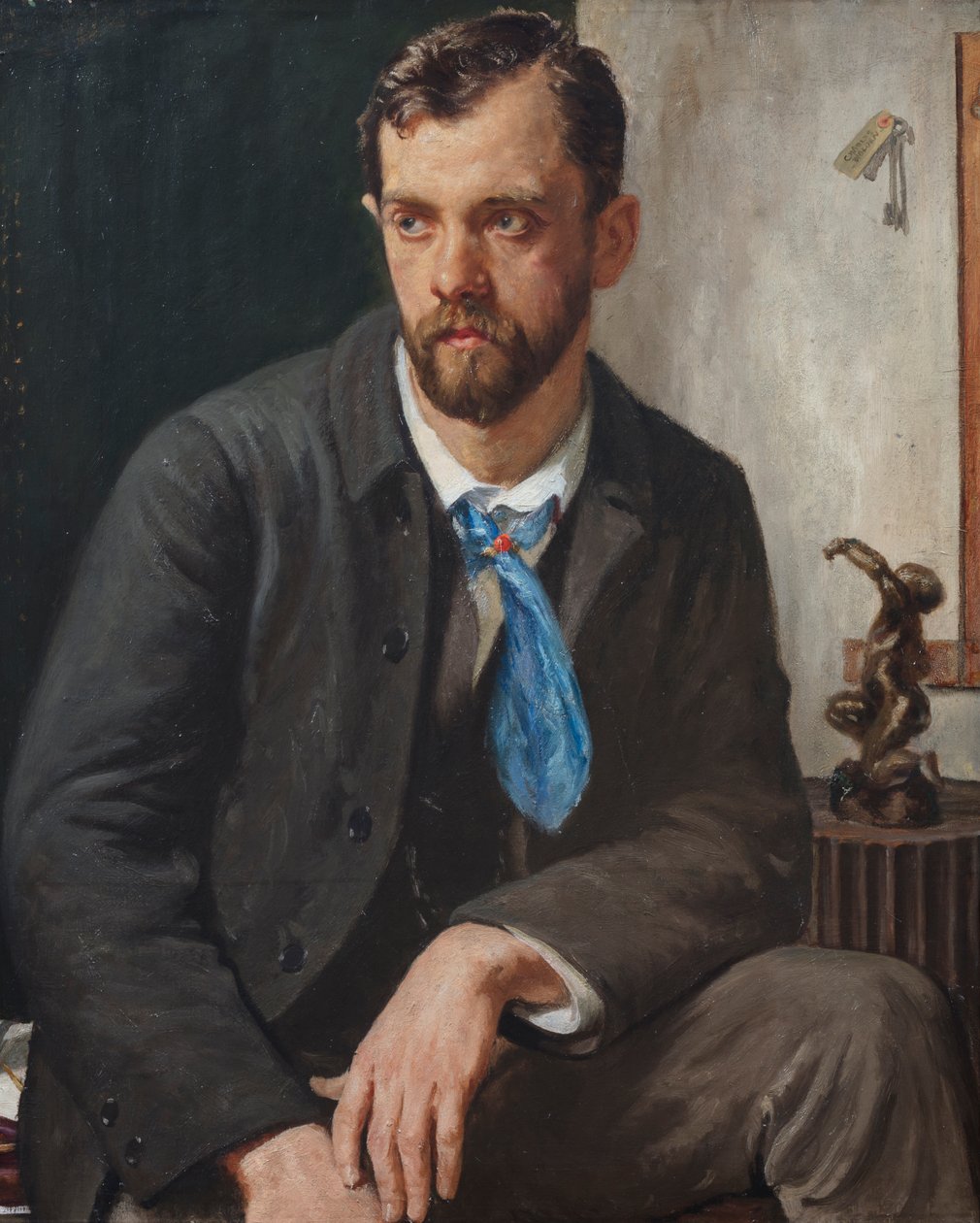 Porträtt av Charles Holden (olja på duk) av Francis Dodd