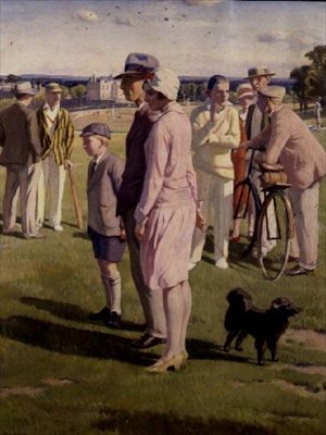 Cricketmatchen av Francis Dodd