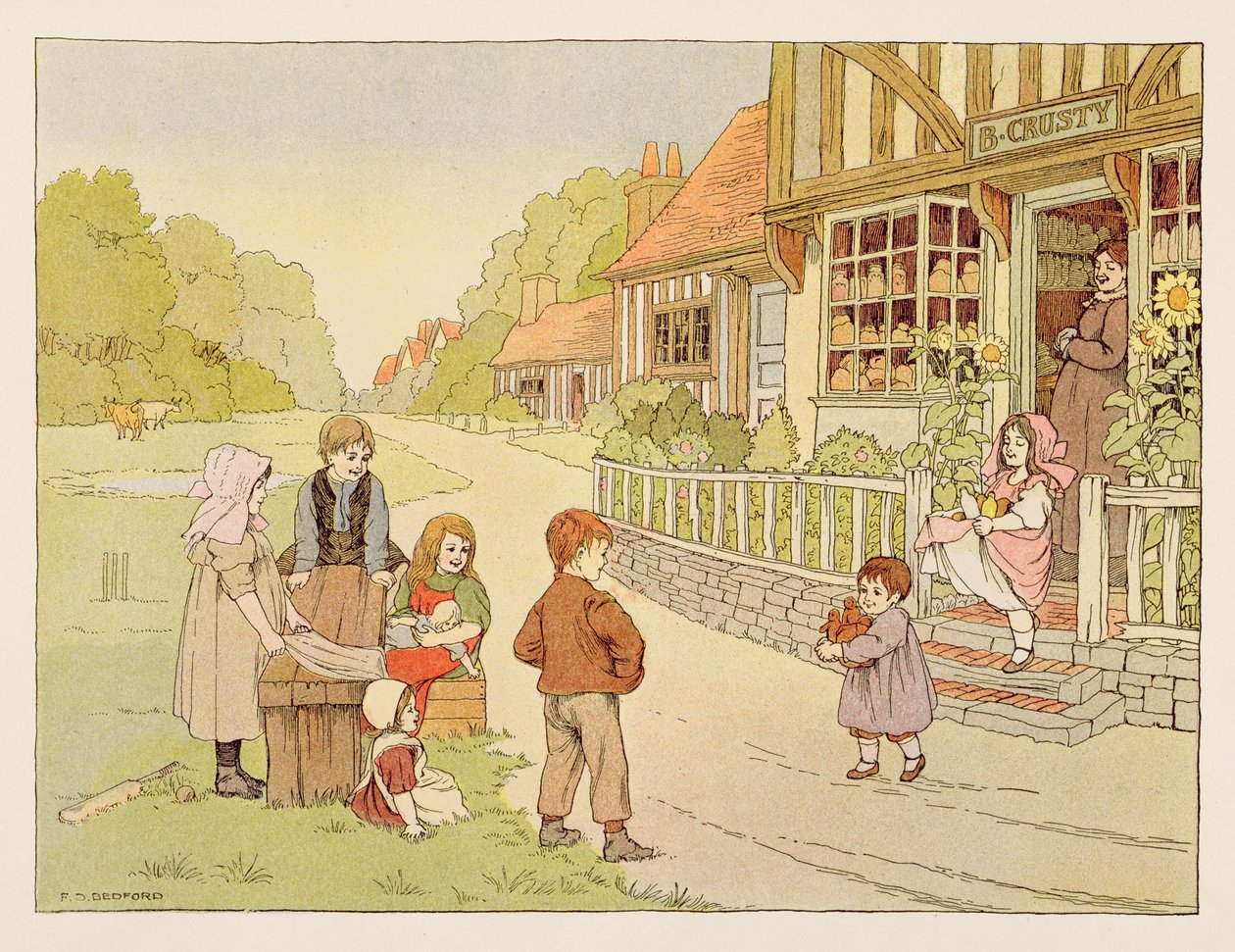 Bagarens butik, från "Butikernas bok av Francis Donkin Bedford