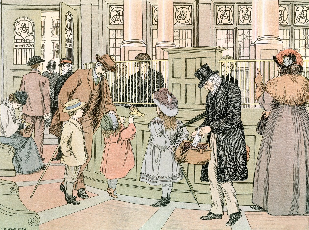 Banken, 1899 av Francis Donkin Bedford