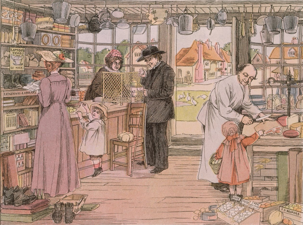 The General Store, från "The Book of Shops av Francis Donkin Bedford
