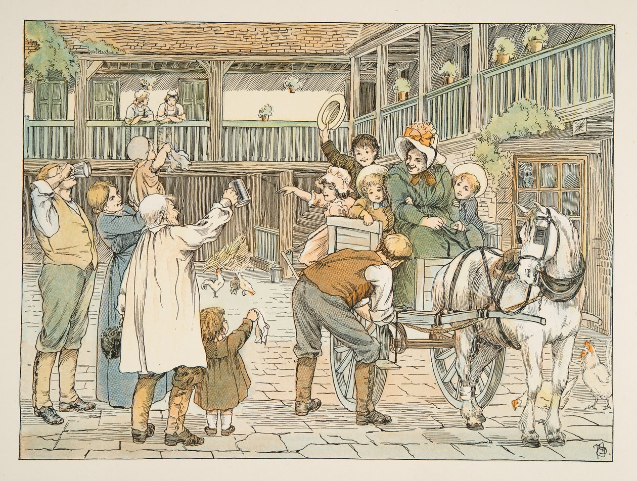 Ostler, från Four and Twenty Toilers, publ. 1900 (färglitografi) av Francis Donkin Bedford
