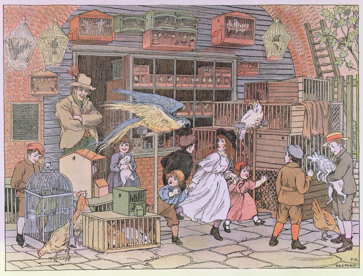 Djuraffären, från "The Book of Shops av Francis Donkin Bedford